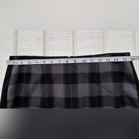 Banana Republic Factory Plaid Front‎ Pencil Skirt Back Zip Size 8 - Picture 8 of 9
